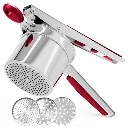 Culinary Essentials | Stainless Steel Potato Ricer with Large Capacity | Effortless Mashed Potatoes for Family Meals