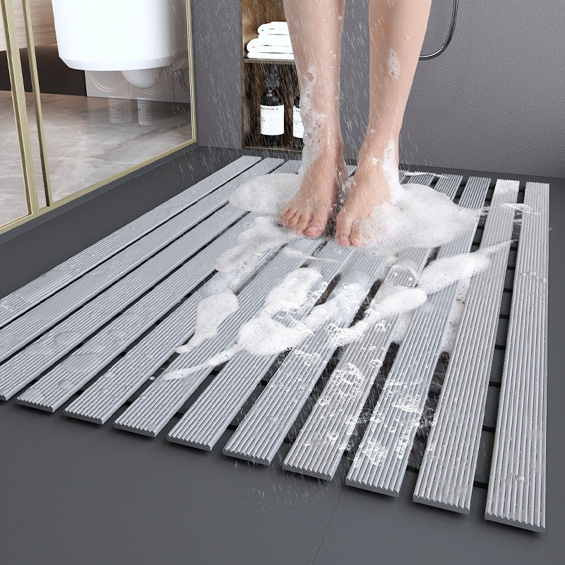 Customizable Non Slip Bath Mat with Quick Drainage Grooves | Safe Shower Mat for Ultimate Security