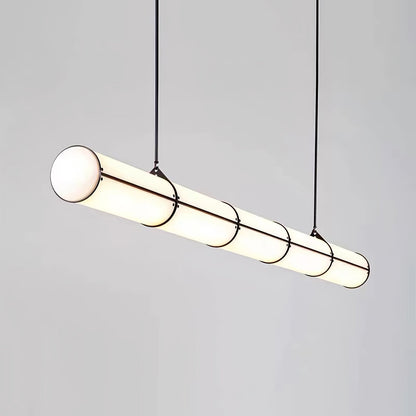 Linear Adjustable LED Overhead Fixture 59-Inch Metal Acrylic Three Color Temperatures for Dining Room Kitchen Living Space Modern Interior L