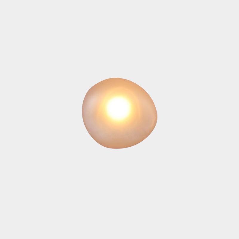 Organic Glass LED Sconce Light Fixture Wall or Ceiling Mount Modern Home Lighting Warm Neutral Cool White for Bedroom Living Room Hallway De
