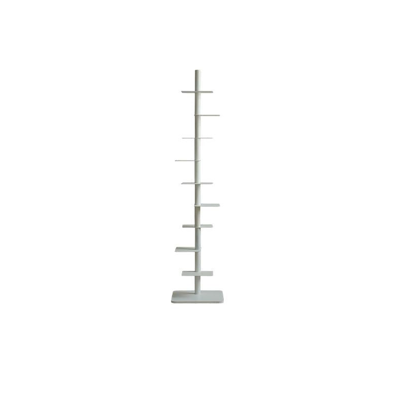 Tower Storage Rack 9-Tier Vertical Shelving Unit for Organizing Books Files Office Supplies Multicolor Steel Frame 68.5 in Tall 15.75 in Wid