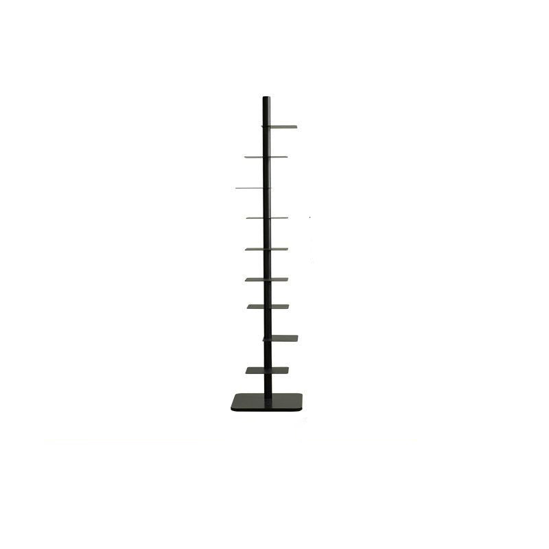 Tower Storage Rack 9-Tier Vertical Shelving Unit for Organizing Books Files Office Supplies Multicolor Steel Frame 68.5 in Tall 15.75 in Wid