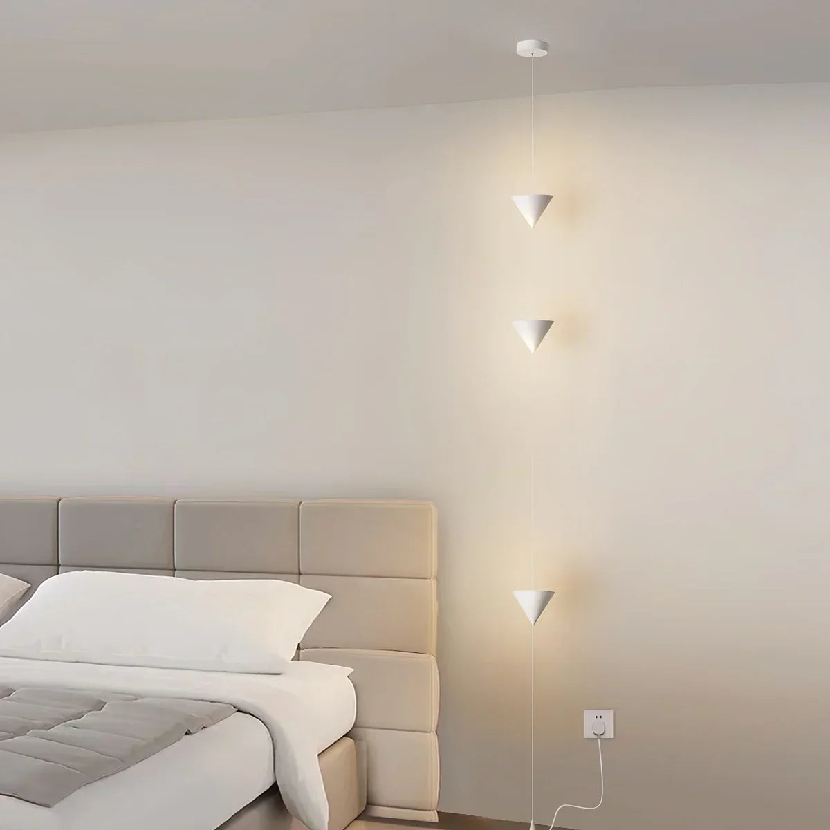 Adjustable Height Pole Light Iron & Acrylic LED Up to 11.5 Feet for Bedroom Living Room Modern Home Office Minimal Vertical Standing Accent