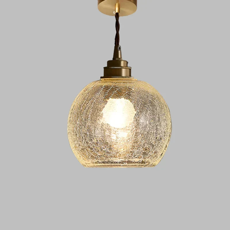 Glass Drop Pendant Light 6 in Clear Crystal Shade E27 Socket Kitchen Island Dining Table Overhead Fixture Scandinavian Minimalist Style for