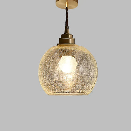 Glass Drop Pendant Light 6 in Clear Crystal Shade E27 Socket Kitchen Island Dining Table Overhead Fixture Scandinavian Minimalist Style for