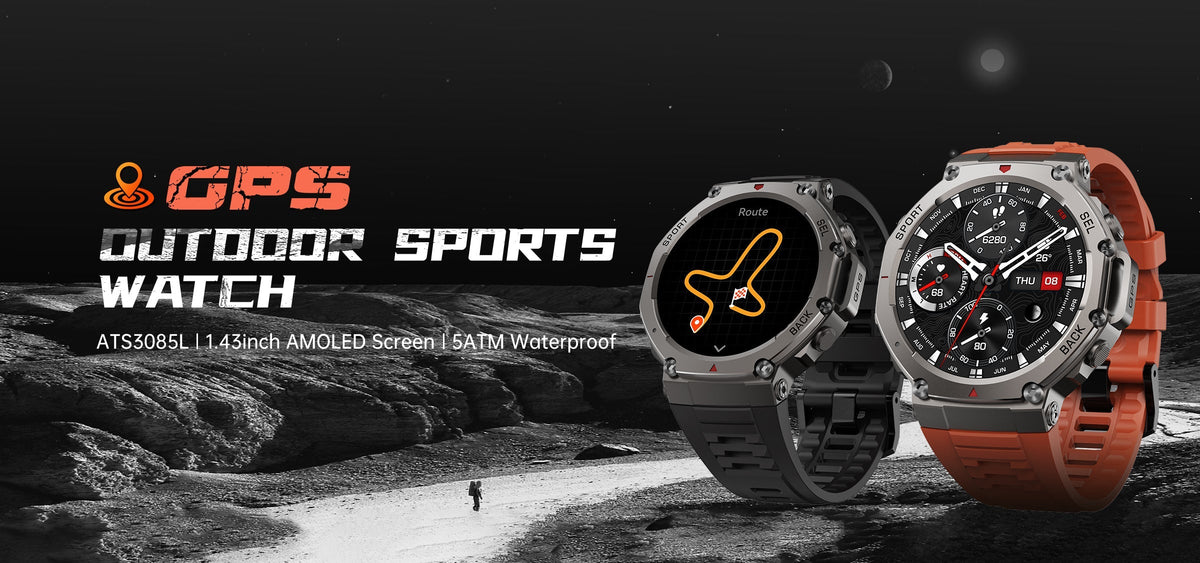 Adventure Ready | GPS Smartwatch with 5 ATM Waterproof Rating | Rugged Design for Outdoor Enthusiasts