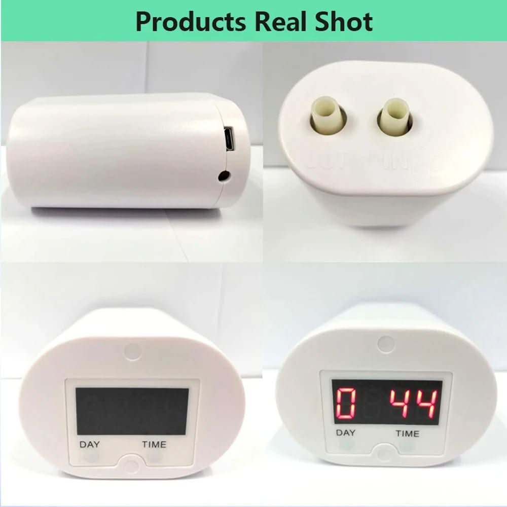 Automatic Indoor Plant Watering Timer System with Programmable Schedule & Rechargeable Battery for Home Garden Self-Irrigation