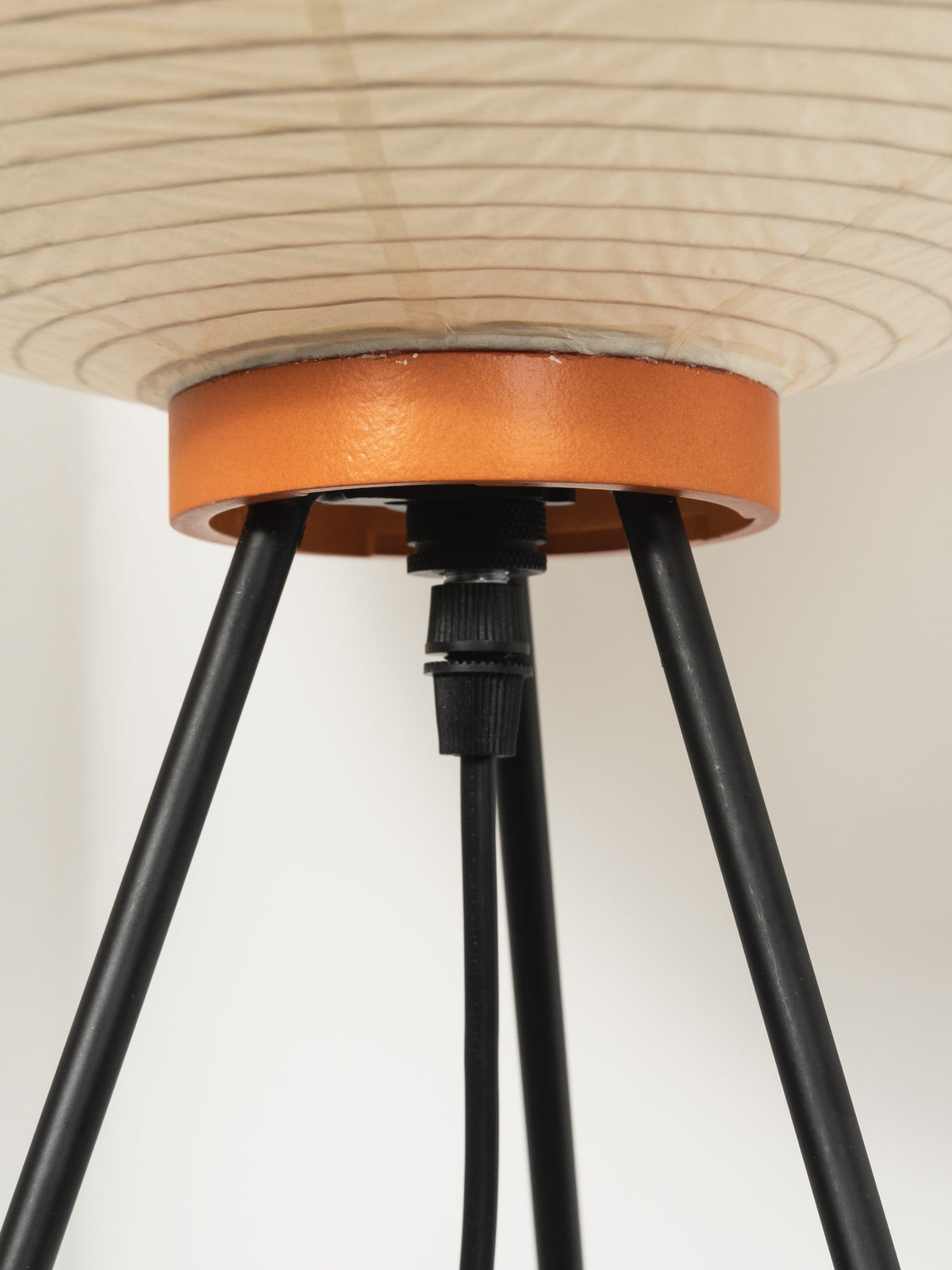 Handcrafted Paper Shade Tripod Standing Lamp 20 in White for Living Room Bedroom Reading Nook Accent Light Japandi Minimalist Decor