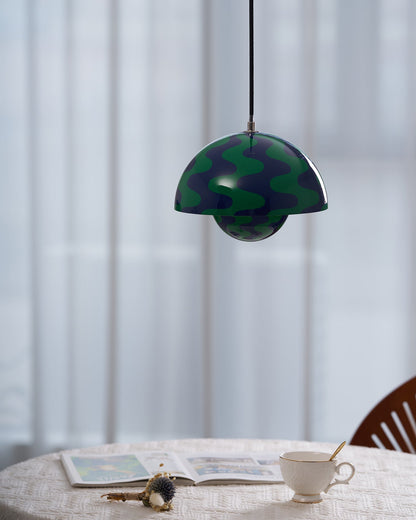 Geometric Aluminum Hanging Fixture 9 Inch Matte Modern Overhead Illumination for Kitchen Dining Room Entry