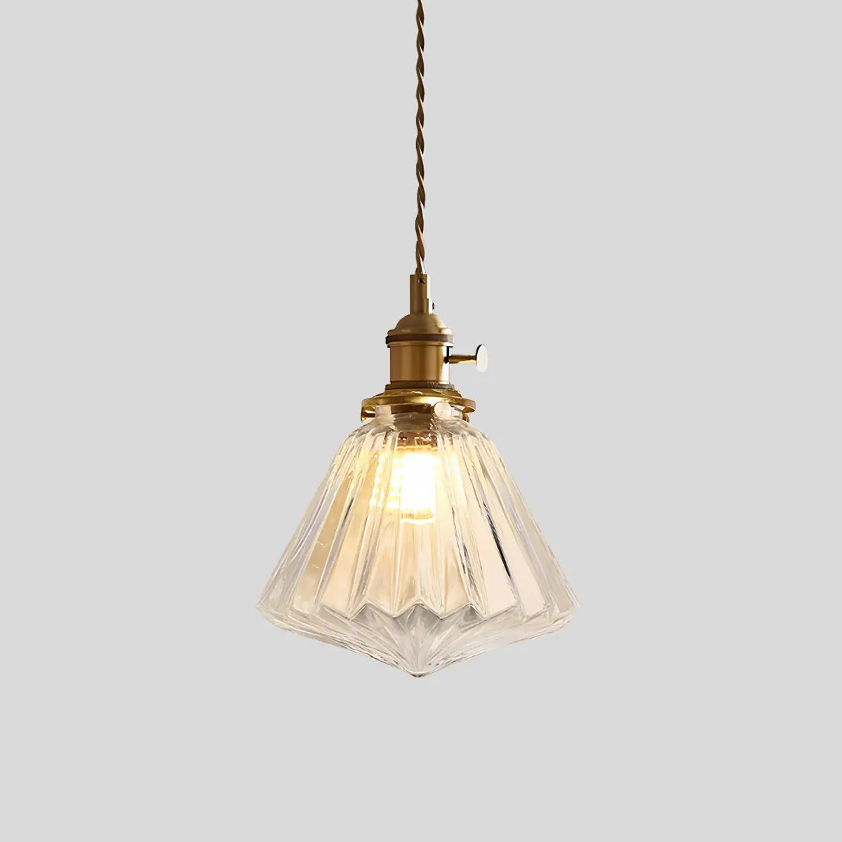 Adjustable Height Pendant Light with Clear Glass Shade Bronze Finish for Dining Table Kitchen Island Living Room Overhead Lighting