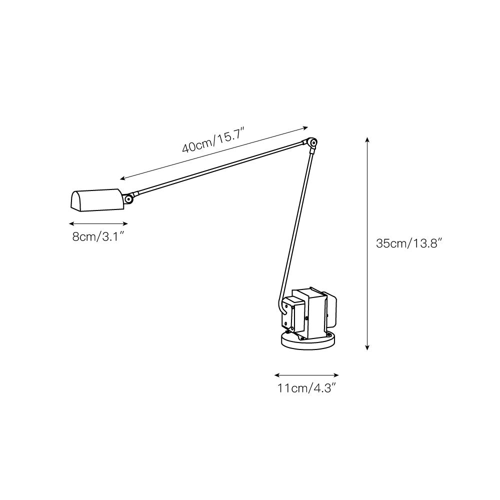 Scribe Collection | Desk Lamp with Fully Articulated Design & Adjustable LED Lighting | Precision Illumination for Workspaces