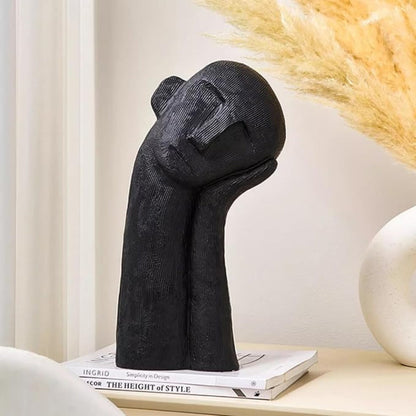Dare Figurine - Modern Abstract Resin Sculpture, Asymmetrical Design