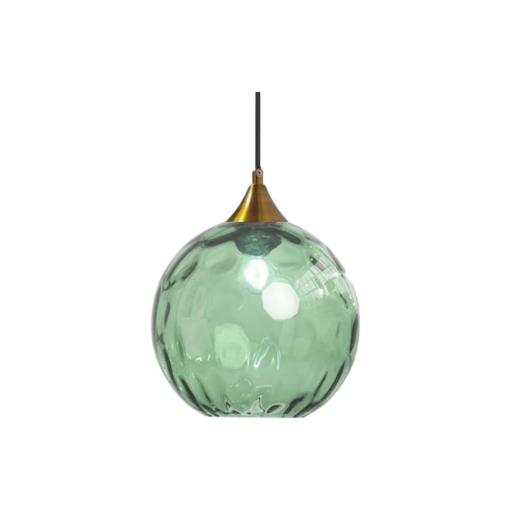 Textured Glass Globe Hanging Light 7.9 Inch Dining Room Island Fixture Adjustable Height Modern Sphere Pendant Minimalist Ceiling Lamp for K