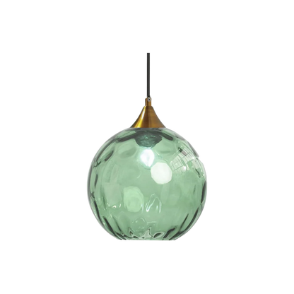 Textured Glass Globe Hanging Light 7.9 Inch Dining Room Island Fixture Adjustable Height Modern Sphere Pendant Minimalist Ceiling Lamp for K