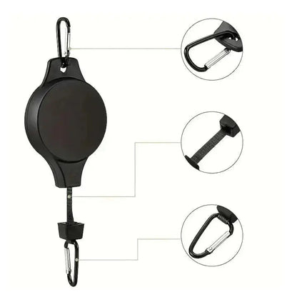 Hanging Plant Pulley System for Indoor & Outdoor Gardens – Adjustable Ceiling Mount Hanger with Steel Cable for Pots & Baskets
