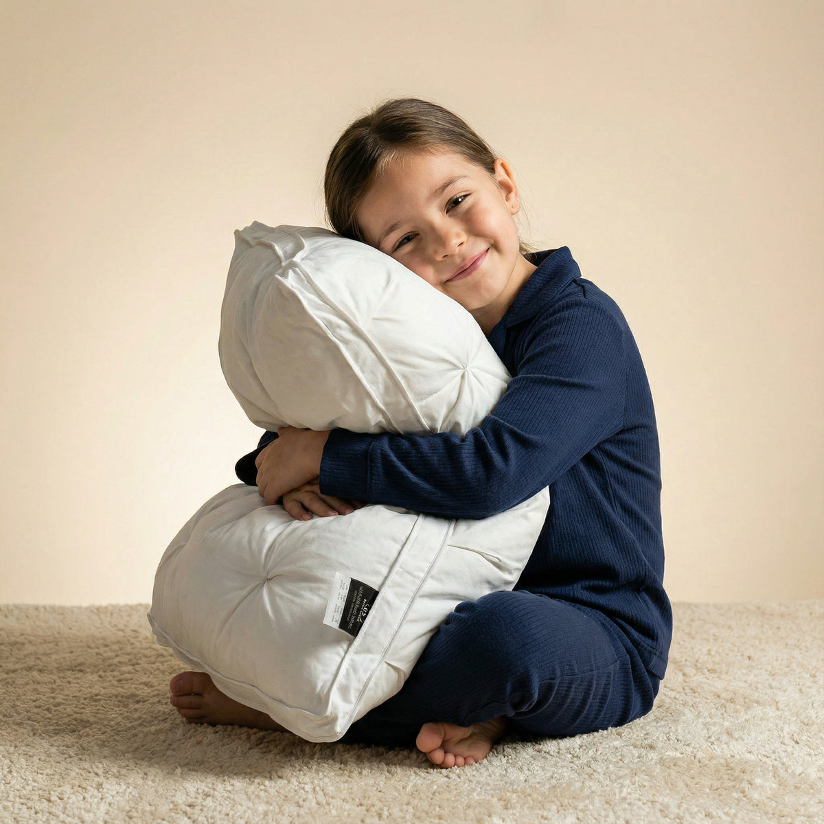 Down Pillow Soft Support Breathable Cotton Cover for Back & Stomach Sleepers Goose Down Fill Machine Washable Hotel Comfort
