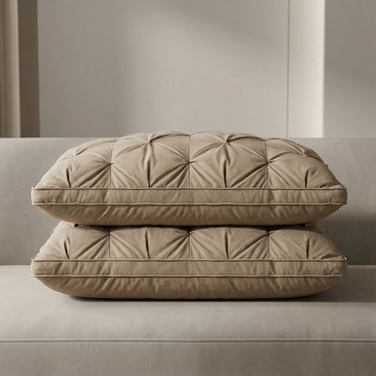 Down Pillow Soft Support Breathable Cotton Cover for Back & Stomach Sleepers Goose Down Fill Machine Washable Hotel Comfort