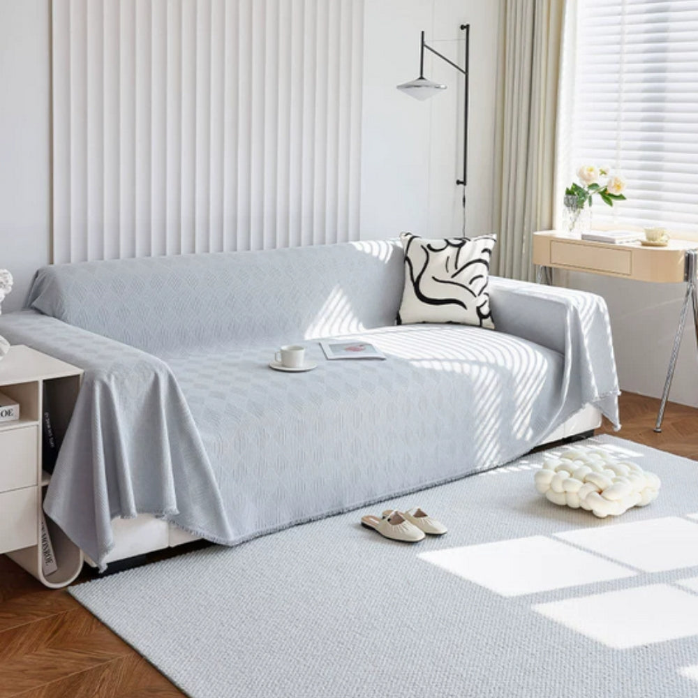 Dazzle Sofa Cover - Breathable Chenille, Geometric Design, Pet Friendly