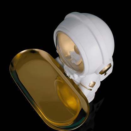 Decorative Astronaut Tray with LED Light – Stylish Storage Solution for Keys and Accessories
