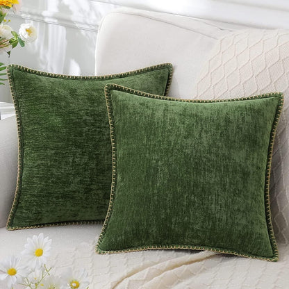 Decorative Luxury Cushion | Soft Chenille Fabric with Elegant Design | Cozy Addition for Home Decor