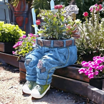 Retro Denim - Garden Planter