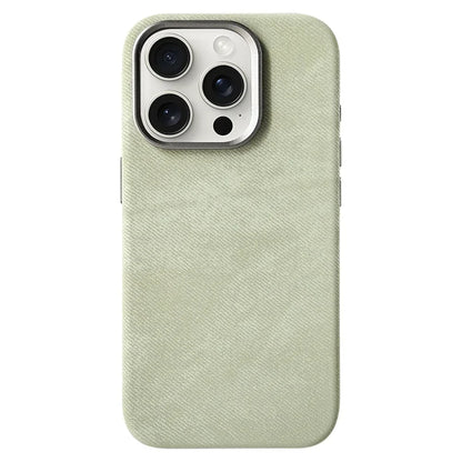 Fabric-Wrapped Phone Case with Wireless Charging for iPhone 13-17 Series – Anti-Fingerprint Protective Cover