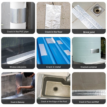 Waterproof Repair Tape for Pipes Leaks Cracks Roofs Multi-Surface Adhesive Flexible Indoor Outdoor Use DIY Home Garage Workshop Construction