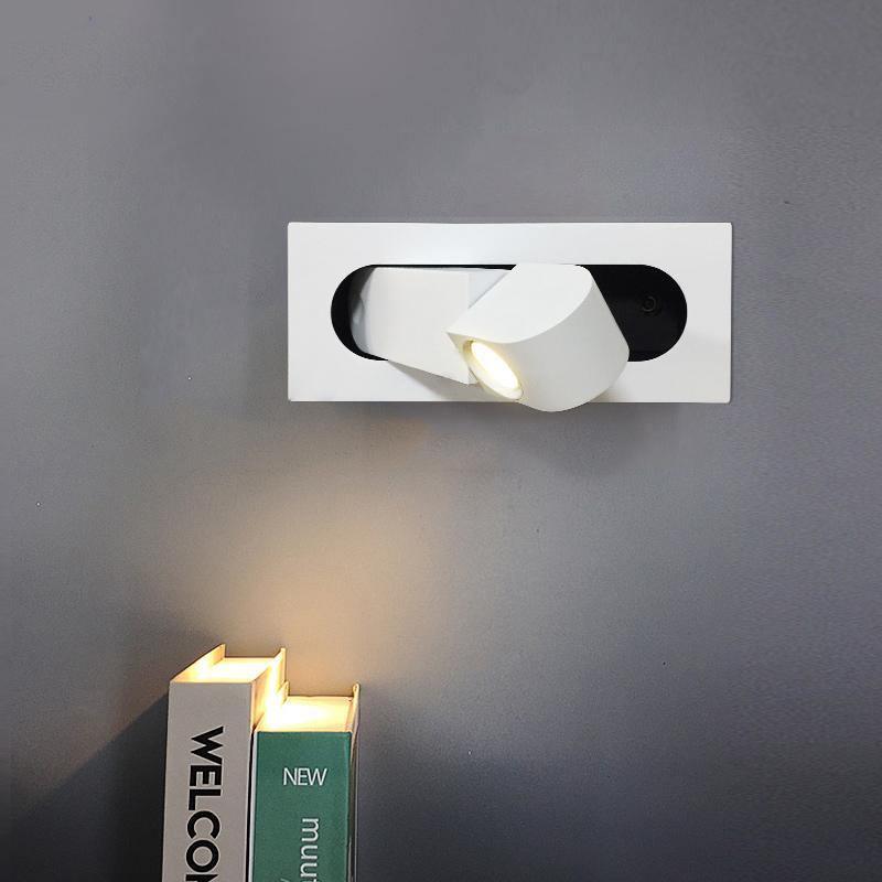 Pivoting LED Bedside Sconce with Push-Button Control for Focused Night Reading in Compact Spaces