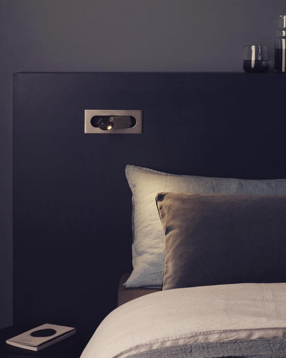 Pivoting LED Bedside Sconce with Push-Button Control for Focused Night Reading in Compact Spaces
