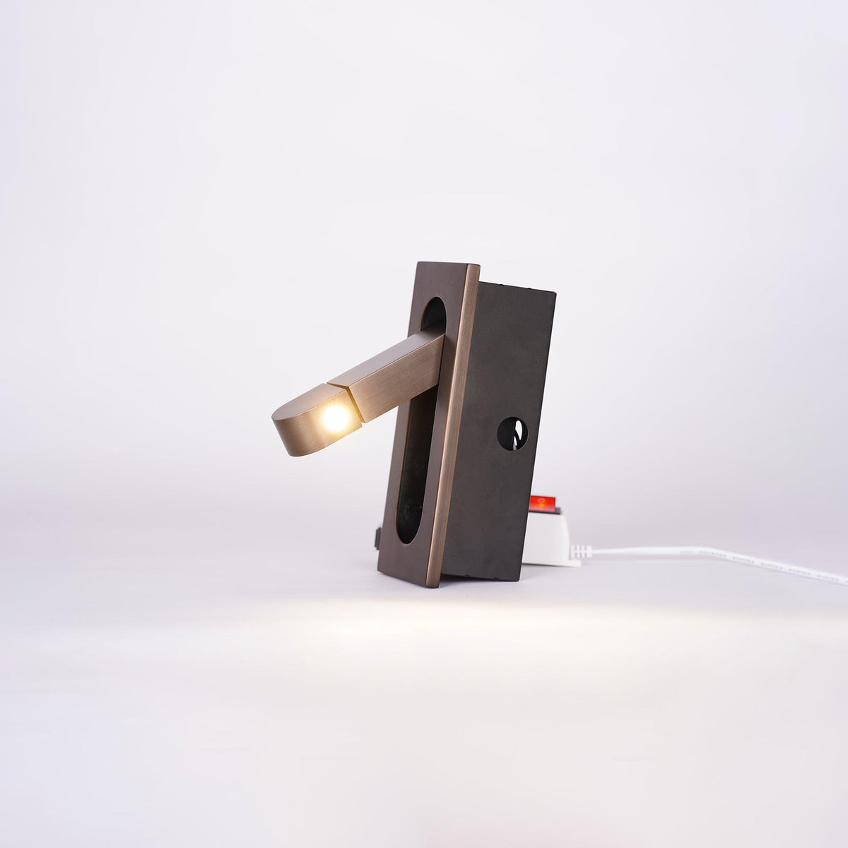 Pivoting LED Bedside Sconce with Push-Button Control for Focused Night Reading in Compact Spaces