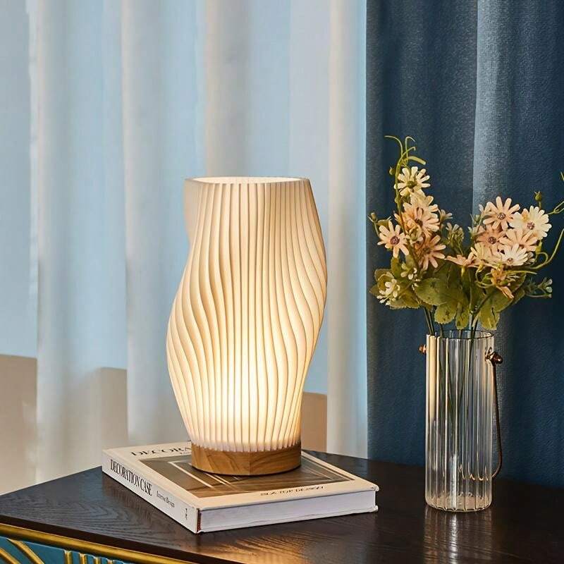 Dimmable Table Lamp with USB Charging – Stylish Desk and Bedside Lamp for Bedroom and Nightstand