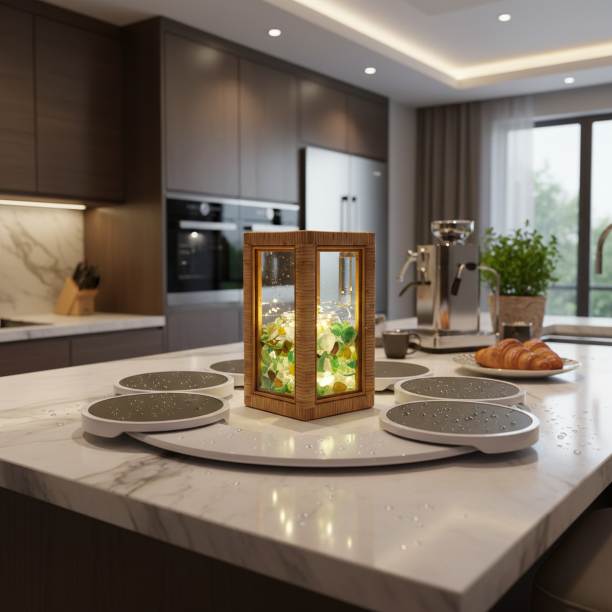 Dining Essentials | Lazy Susan Serving Stand with 360° Rotation | Versatile Design for Effortless Access