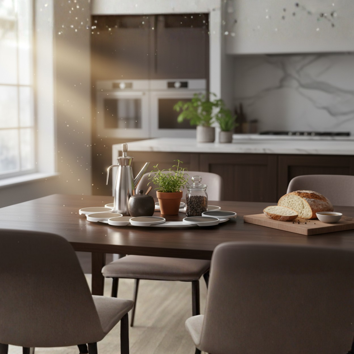 Dining Essentials | Lazy Susan Serving Stand with 360° Rotation | Versatile Design for Effortless Access