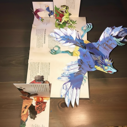Pop Up Books for Kids, 3D Dinosaur Pop Up Book with Sturdy Pages, Interactive Dinosaur Book for Toddlers and Preschool