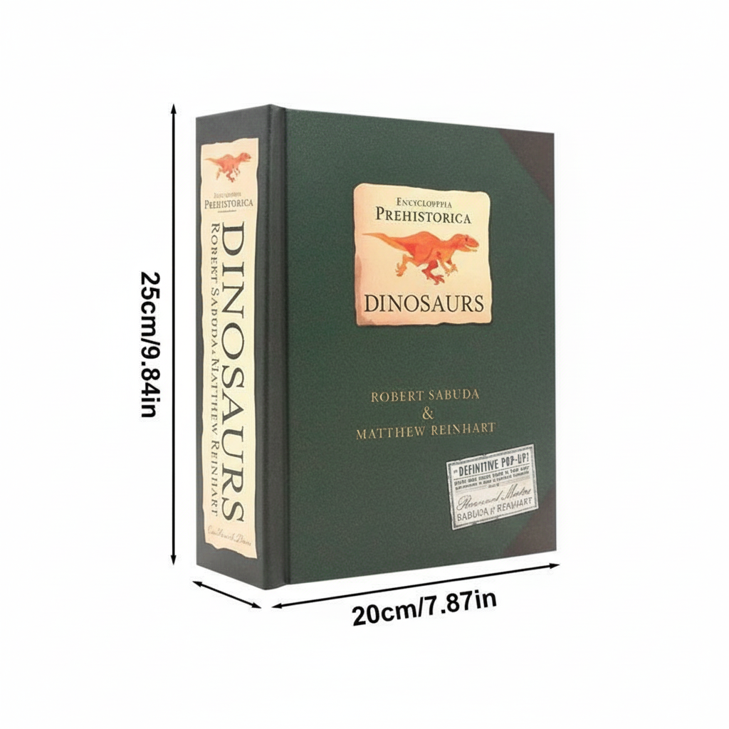 Pop Up Books for Kids, 3D Dinosaur Pop Up Book with Sturdy Pages, Interactive Dinosaur Book for Toddlers and Preschool