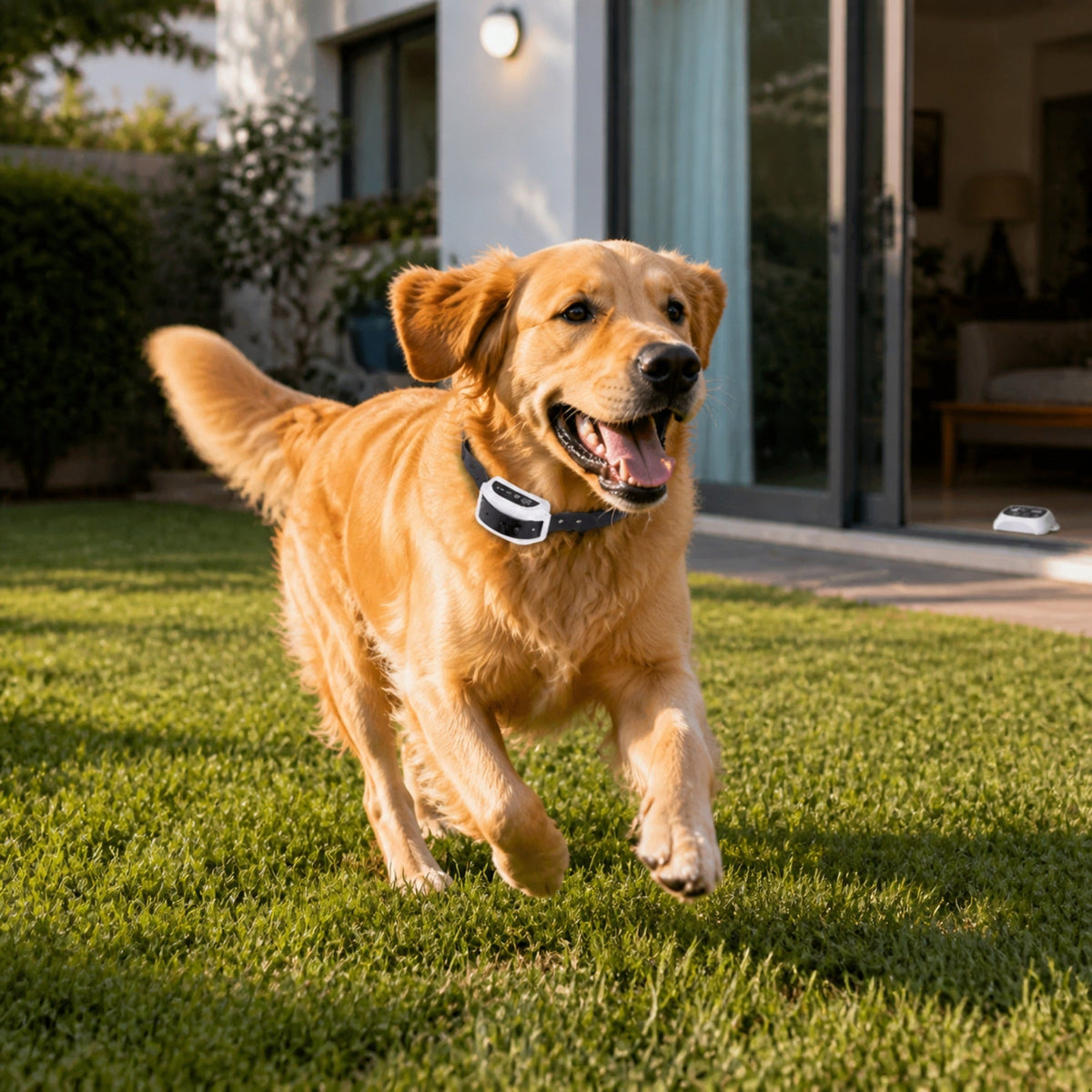 Rechargeable Circular Dog Containment System with Adjustable Radio Boundary, Waterproof Collar Receiver & Progressive Alert for Yard