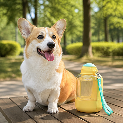 Ortekor 2-In-1 Leak-Proof Dog Water Bottle