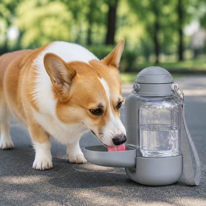 Ortekor 2-In-1 Leak-Proof Dog Water Bottle
