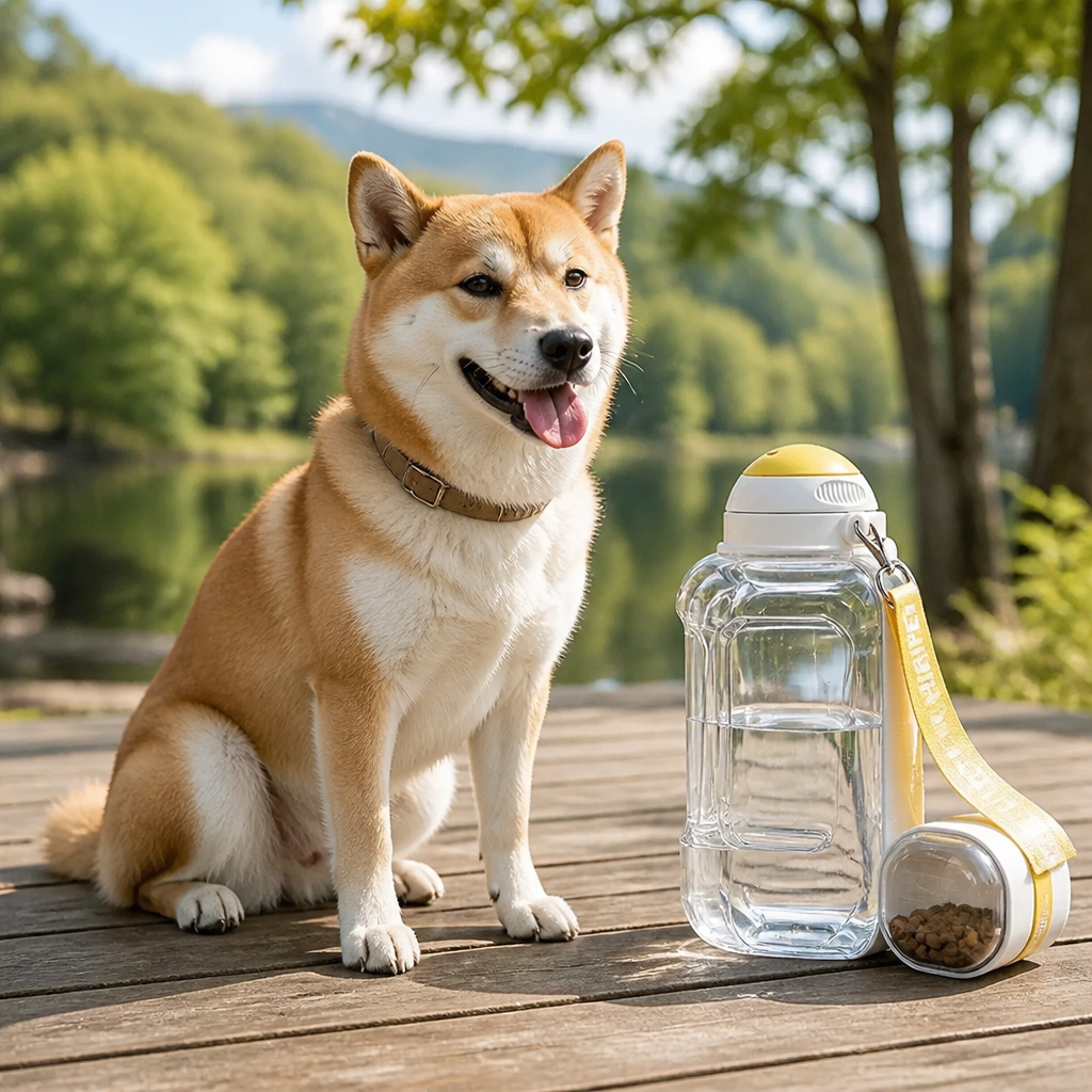 Ortekor 2-In-1 Leak-Proof Dog Water Bottle