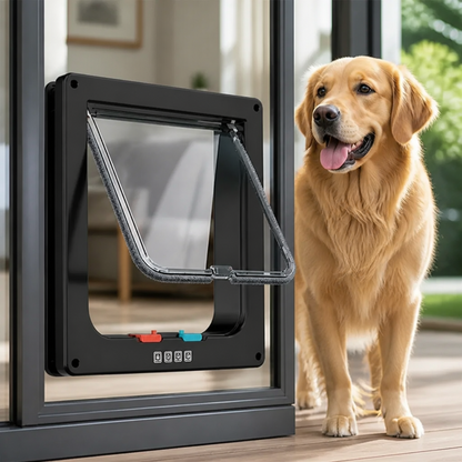 Ortekor 4-Way Locking Weatherproof Pet Door