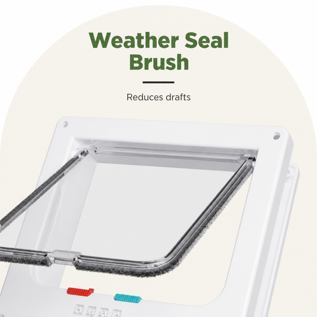 Ortekor 4-Way Locking Weatherproof Pet Door