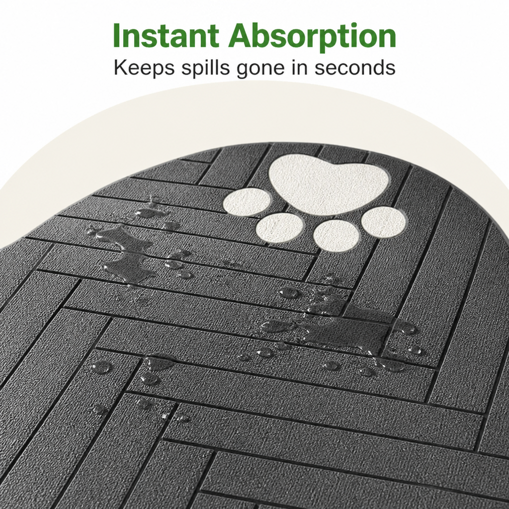Ortekor Absorbent Diatom Mud & Non-Slip Pet Mat (Special Shape)