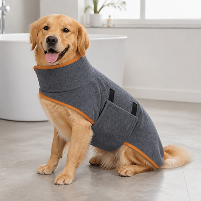 Ortekor Absorbent & Quick-Dry Full-Body Pet Bathrobe (Hooded)