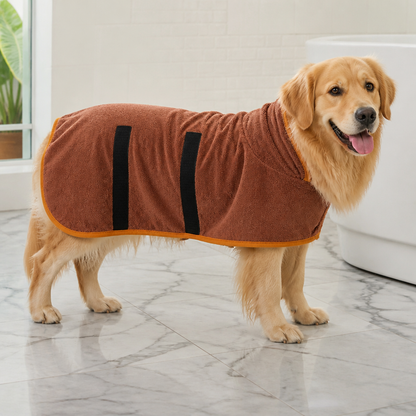 Ortekor Absorbent & Quick-Dry Full-Body Pet Bathrobe (Hooded)