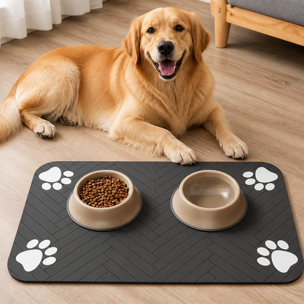 Ortekor Absorbent Quick-Dry Non-Slip Pet Feeding Mat