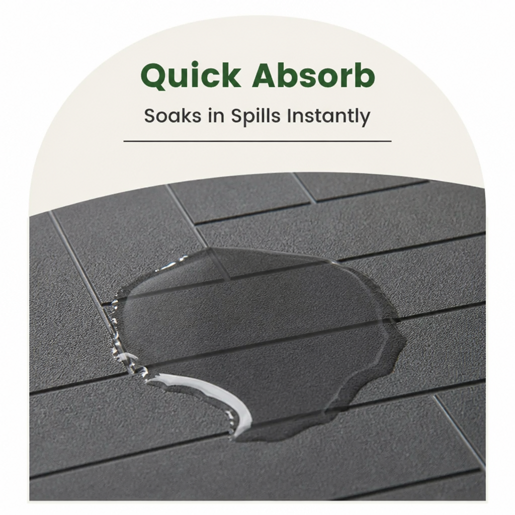 Ortekor Absorbent Quick-Dry Non-Slip Pet Feeding Mat