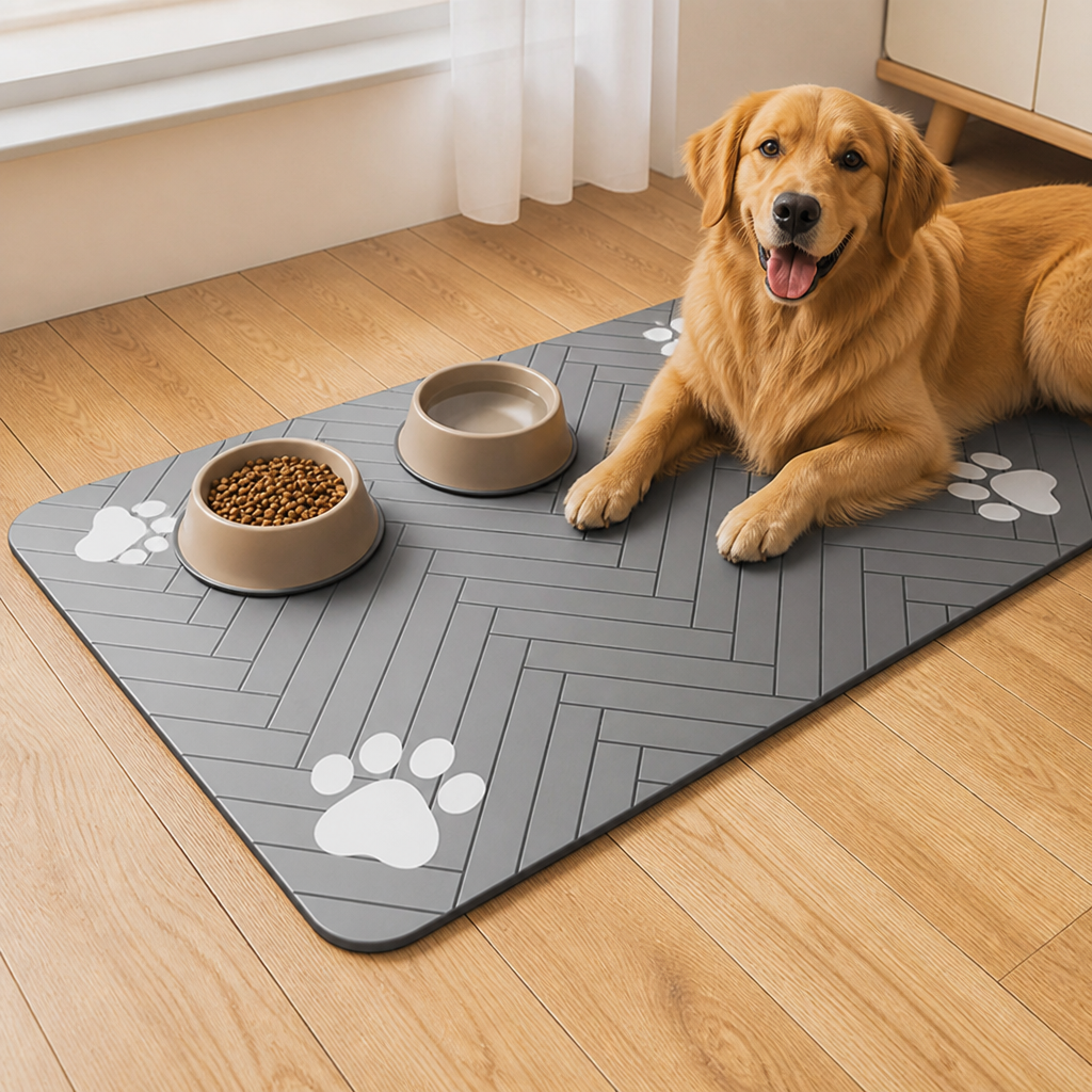 Ortekor Absorbent Quick-Dry Non-Slip Pet Feeding Mat