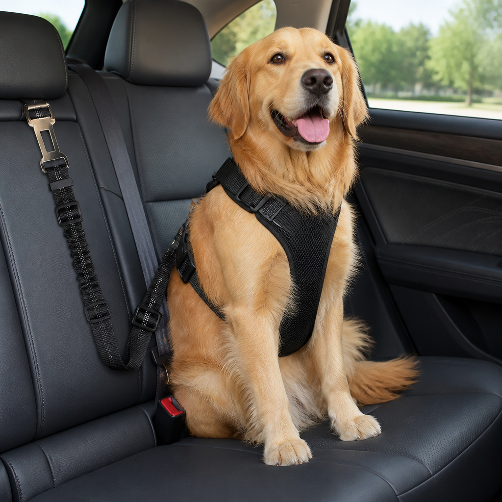 Ortekor Adjustable Breathable Mesh Dog Car Safety Harness