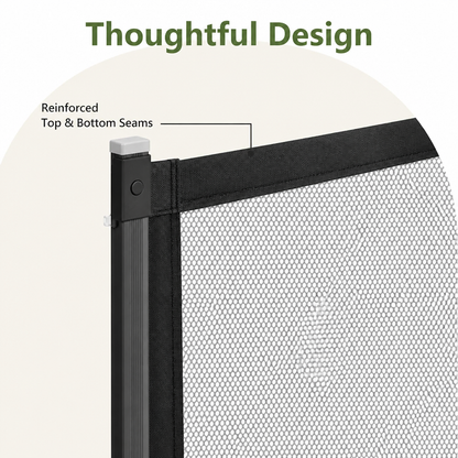 Ortekor Adjustable Breathable Mesh Safety Gate (No-Drill Installation)
