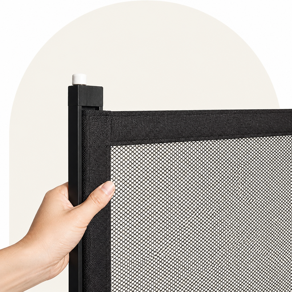 Ortekor Adjustable Breathable Mesh Safety Gate (No-Drill Installation)